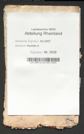 Deduktion der Gravamina des Advokaten Johann Heinrich Roth von Adenau wider den Hofrat zu Bonn
