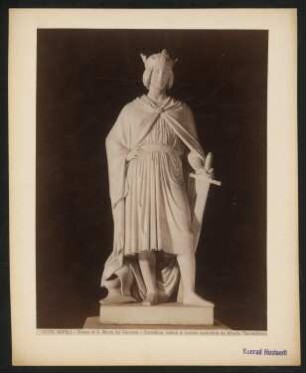 Corradino, Neapel: Ansicht der Skulptur in S. Maria del Carmine