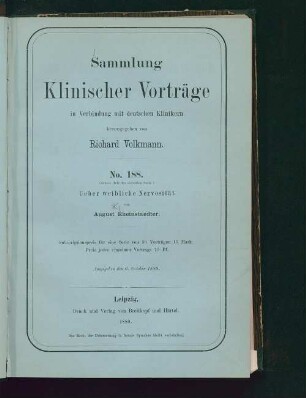 Ueber weibliche Nervosität