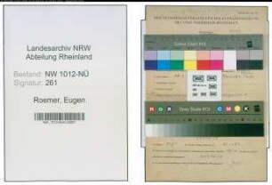 Entnazifizierung Eugen Roemer , geb. 20.02.1871 ()