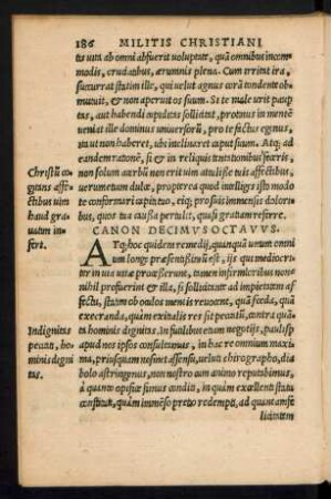 Canon Decimus Octavus.