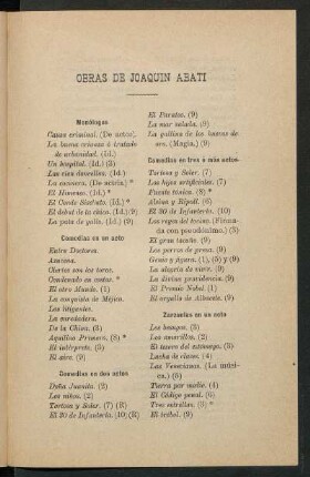 Obras de Joaquín Abati