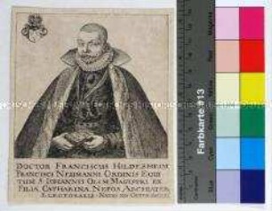 Porträt des Leibarztes des brandenburgischen Kurfürsten, Historikers und Dichters Franz Hildesheim