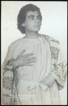 Willi Kleinoschegg als Phaon : Willi Kleinoschegg als Phaon in "Sappho" von Franz Grillparzer. Königliches Schauspielhaus Dresden. Fotografie (Weltpostkarte) von Hugo Erfurth, ab 1915.12