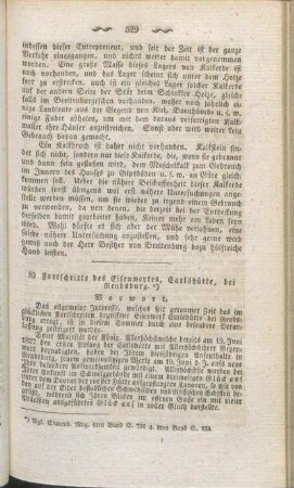 8) Fortschritt des Eisenwerkes, Carlshütte, bei Rendsburg.