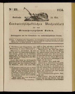 No 21. 23. Mai. 1834