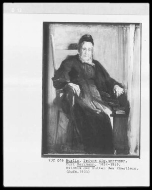 Bildnis der Mutter des Künstlers