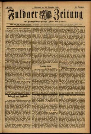 Ausgabe vom Mittwoch, den 13. November 1895.