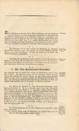 I. Die Ober-Examinations-Kommission