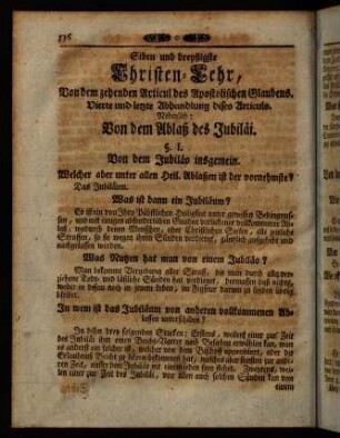 536-546, Siben und dreyßigste Christen-Lehr, [...]