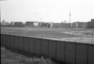 Berlin: Mauer am Potsdamer Platz, Richtung Kaiserhof