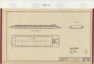 General Cargo Barge Typ B, Scale 1:200, Rickmers Werft, Bremerhaven