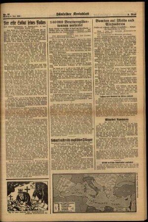 Zweite Ausgabe vom Montag, den 08. Juli 1940.