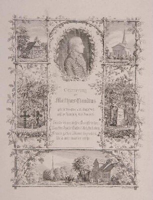 Bildnis von Matthias Claudius (1740-1815)