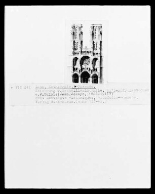 Laon: Kathedrale, Aufriss Westfassade