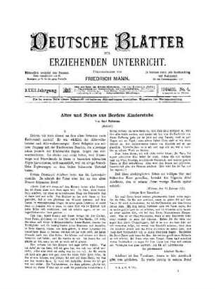 Altes und Neues aus Herders Kinderstube : (Schluss)