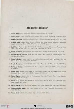 Moderne Meister (Nr. 1-259)