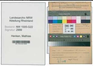 Entnazifizierung Mathias Henken , geb. 25.11.1877 (Gastwirt)