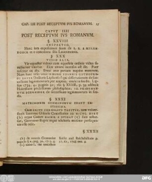 Caput IIII Post Receptum Ius Romanum.