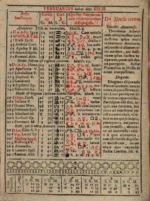 Ephemeris ecclesiastica, astronomico-astrologica : fructu variae lectionis instructa ; ad annum salutis natae ... ; in usum Salisburgensis et vicinarum provinciarum. 1767