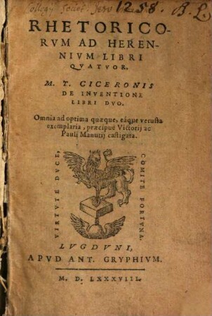 Rhetoricorum ad C. Herennium libri quatuor