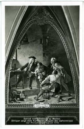 Meißen. Albrechtsburg, Böttgers Porzellanfabrikation