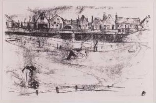 Holländische Landschaften - Weide am Hafen von Verre (Veere)