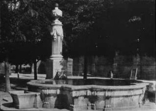 Basel, Brunnen auf dem Münsterplatz. Pisoni, Paolo Antonio Pisoni