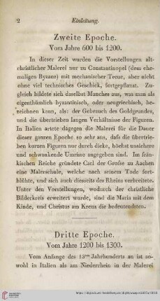 Zweite Epoche. Vom Jahre 600 bis 1200