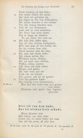 IV. Diez ist von dem bade, Daz ist niemand kein schade.