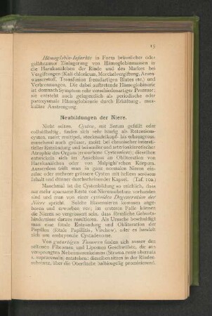 Neubildungen der Niere.