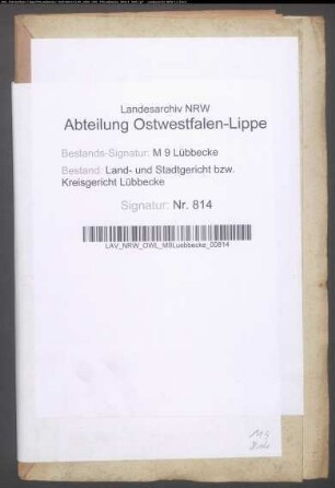 Erblasser: Loheide, Anne Marie Wilhelmine: