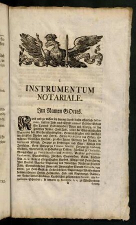 1-49, I. Instrumentum Notariale