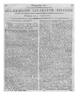 Repertorium für die öffentliche und gerichtliche Arzeneywissenschaft / hrsg. von Johann Theodor Pyl. - Berlin : Vieweg Bd. 2, St. 1. - 1790