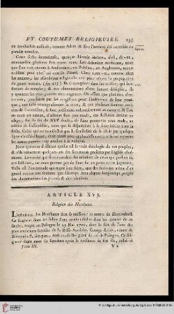 Article XVI
