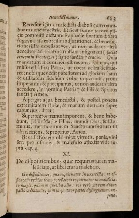 683-688, XI. De dispositonibus, quae requiruntur in maleficiato, ...