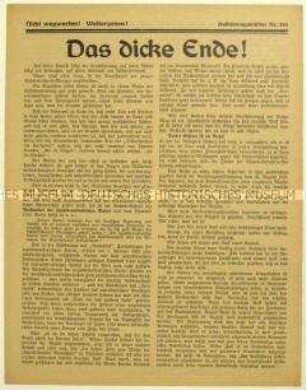 Flugblatt der Deutschen Erneuerungs-Gemeinde gegen den Dawes-Plan und die Politik der SPD