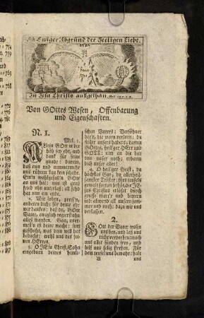 1-4, Von Gottes Wesen, Offenbarung und Eigenschaften