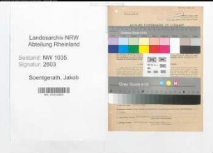 Entnazifizierung Jakob Soentgerath , geb. 07.10.1903 (Bergbauangestellter)