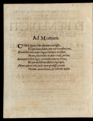 Ad Momum.