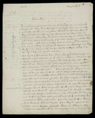 Nr. 2: Brief von Karl Otfried Müller an seinen Vater, Breslau, 24.2.1818