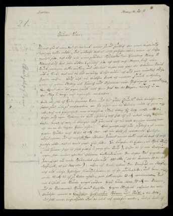 Nr. 2: Brief von Karl Otfried Müller an seinen Vater, Breslau, 24.2.1818