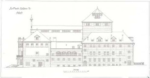 Fischer, Theodor; Heilbronn; Stadt-Theater - Ostseite (Ansicht)
