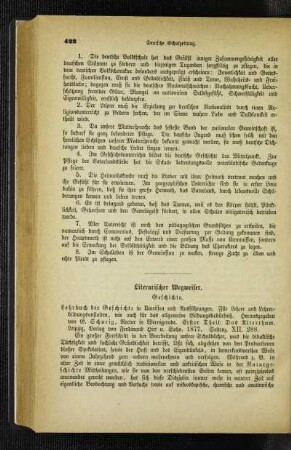 Literarischer Wegweiser : Geschichte