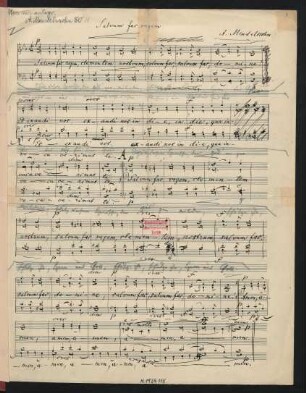 Salvum fac regem; Coro; Es-Dur
