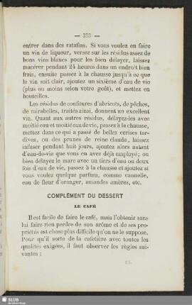 Complément du dessert
