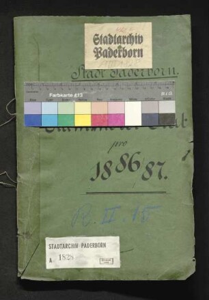 Kämmerei-Etat 1886/87