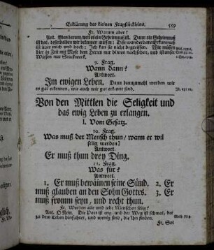 Von den Mittlen die Seligkeit und das ewig Leben zu erlangen.