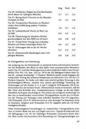 b) Tötungsdelikte und Abtreibung