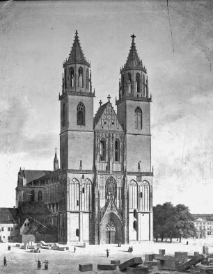 Magdeburg, Dom, Westfassade